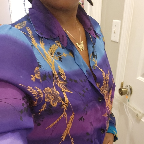 Floral Printed Blouse - Picture 3 of 4